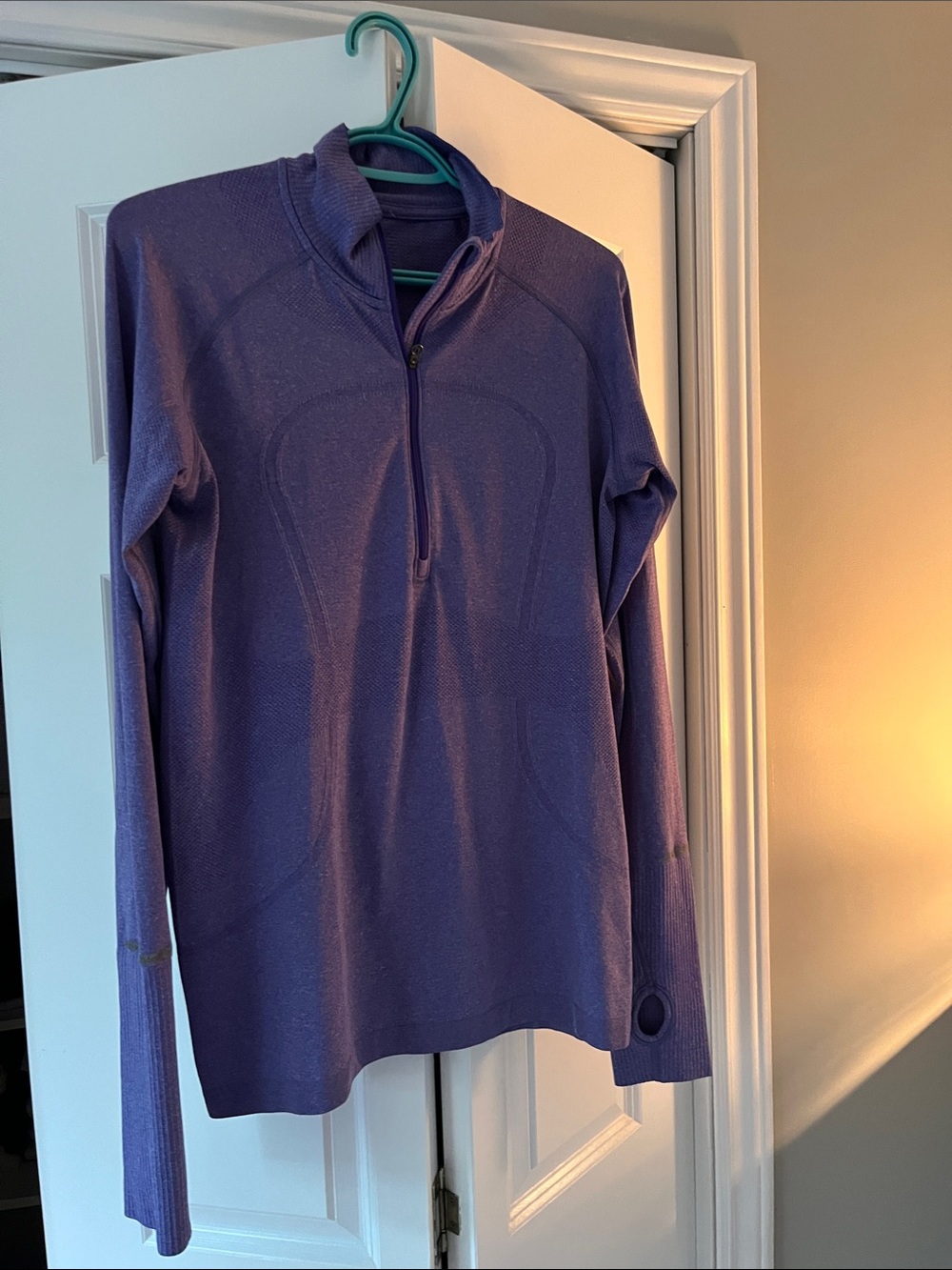 Purple lululemon Quarter-Zip Long Sleeve Women's Sweater
